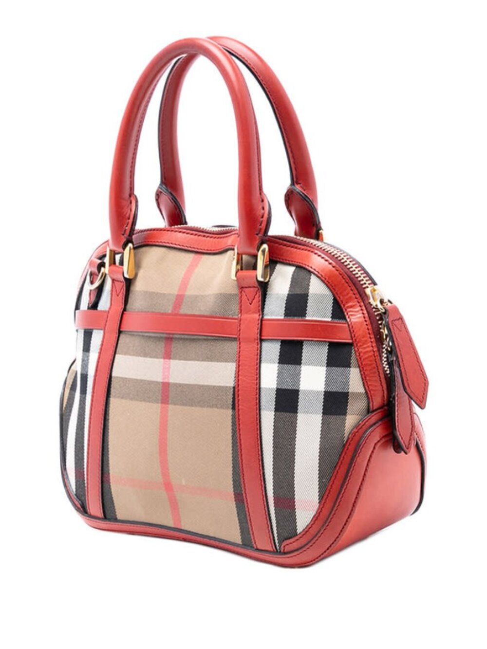 BURBERRY BRIDLE ORCHARD BOWLING BAG  / RED - Picture 2 of 6